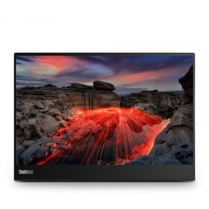 Monitor 35.6cm/14" (2240x1400) Lenovo ThinkVision M14t Gen 2 IPS Touch portable 6ms 60Hz 2xUSB-C Black