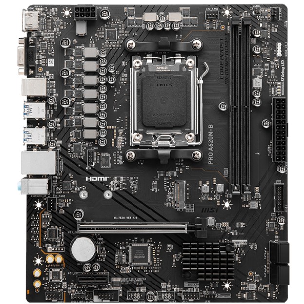 Pllakë Amë AMD AM5 MSI A620M-B Pro / mATX / DDR5 / HDMI+VGA - Figura 2