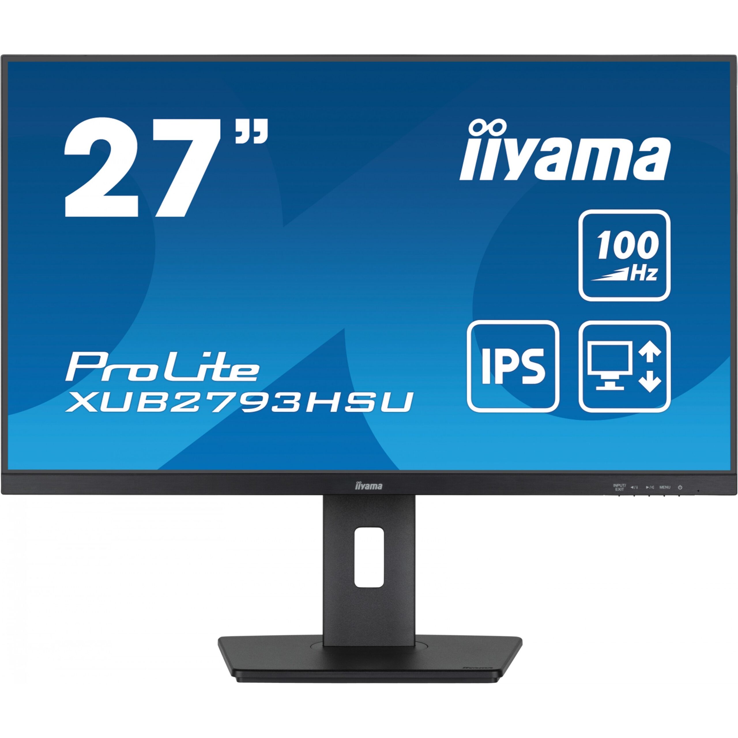 Monitor iiyama ProLite XUB2793HSU-B7 / 27”/ Full HD IPS / LED / 100Hz / 1ms / USB + HDMI + DisplayPort + HDCP - Zezë