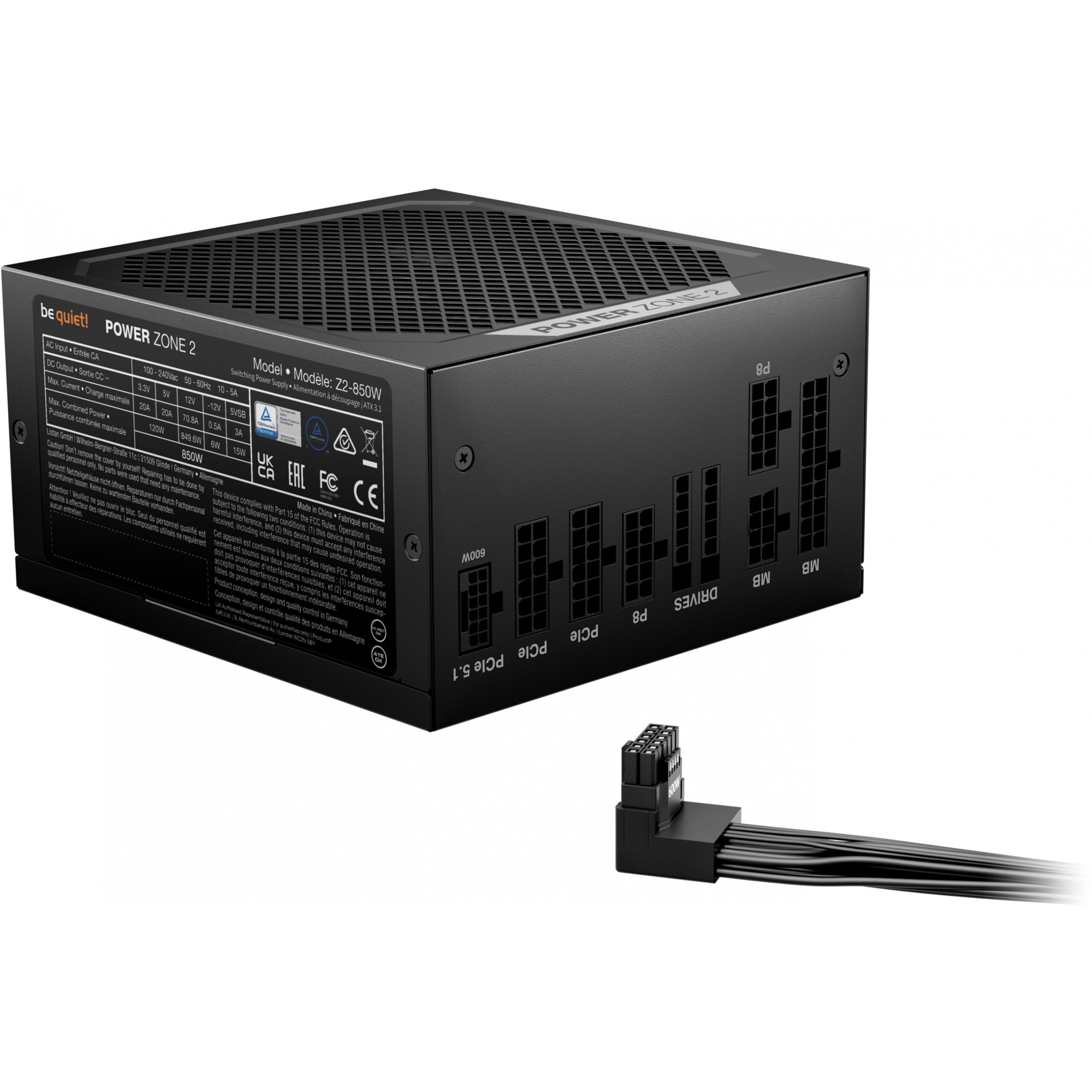 Furnizues Energjie PSU 850W be quiet! Power Zone 2 - Figura 2
