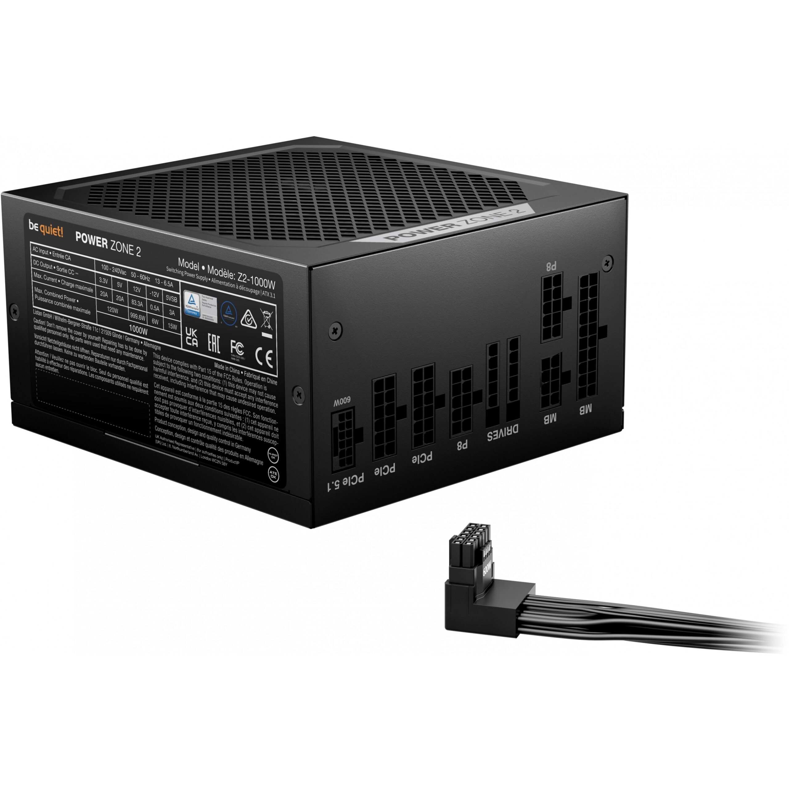 Furnizues Energjie (PSU) 1000W be quiet! Power Zone 2 - Figura 2