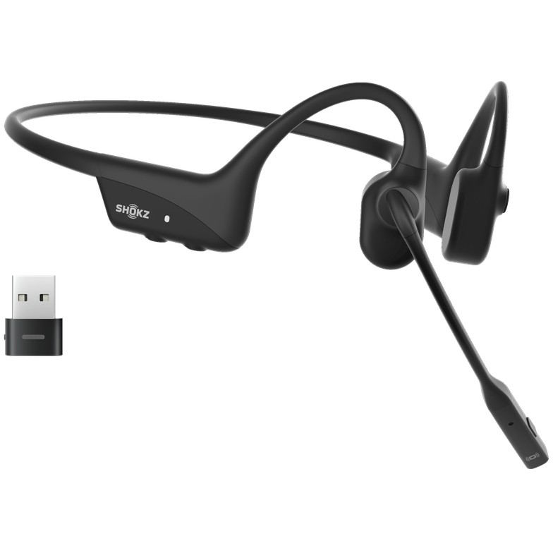 Kufje pa Kabllo Shokz OpenComm2 UC / Bluetooth Wireless Bone Conduction / USB‑A – Zezë