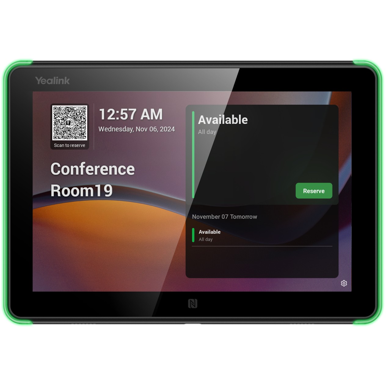 Sisteme për Konferencë Yealink RoomPanel E2 / MS Teams Certified / 8" Touch / PoE / Wall-Mount