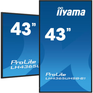 Ekran Prezantues iiyama ProLite LH4365UHSB-B1 / 43"/ 4K Ultra HD IPS / LED / 60 Hz / 8 ms / HDMI+USB+DP - Zezë