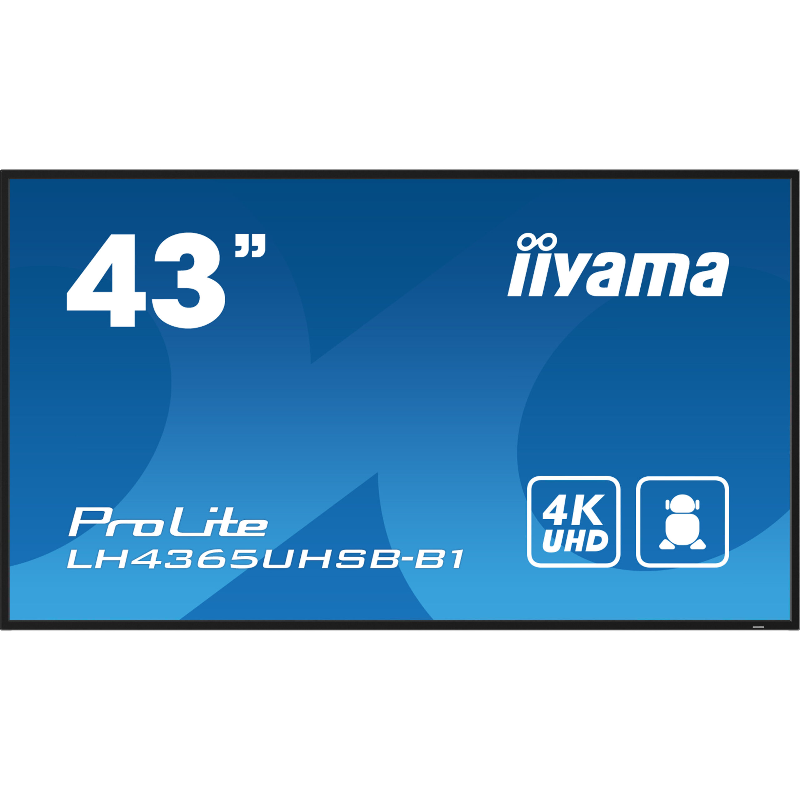 Ekran Prezantues iiyama ProLite LH4365UHSB-B1 / 43"/ 4K Ultra HD IPS / LED / 60 Hz / 8 ms / HDMI+USB+DP - Zezë - Figura 2