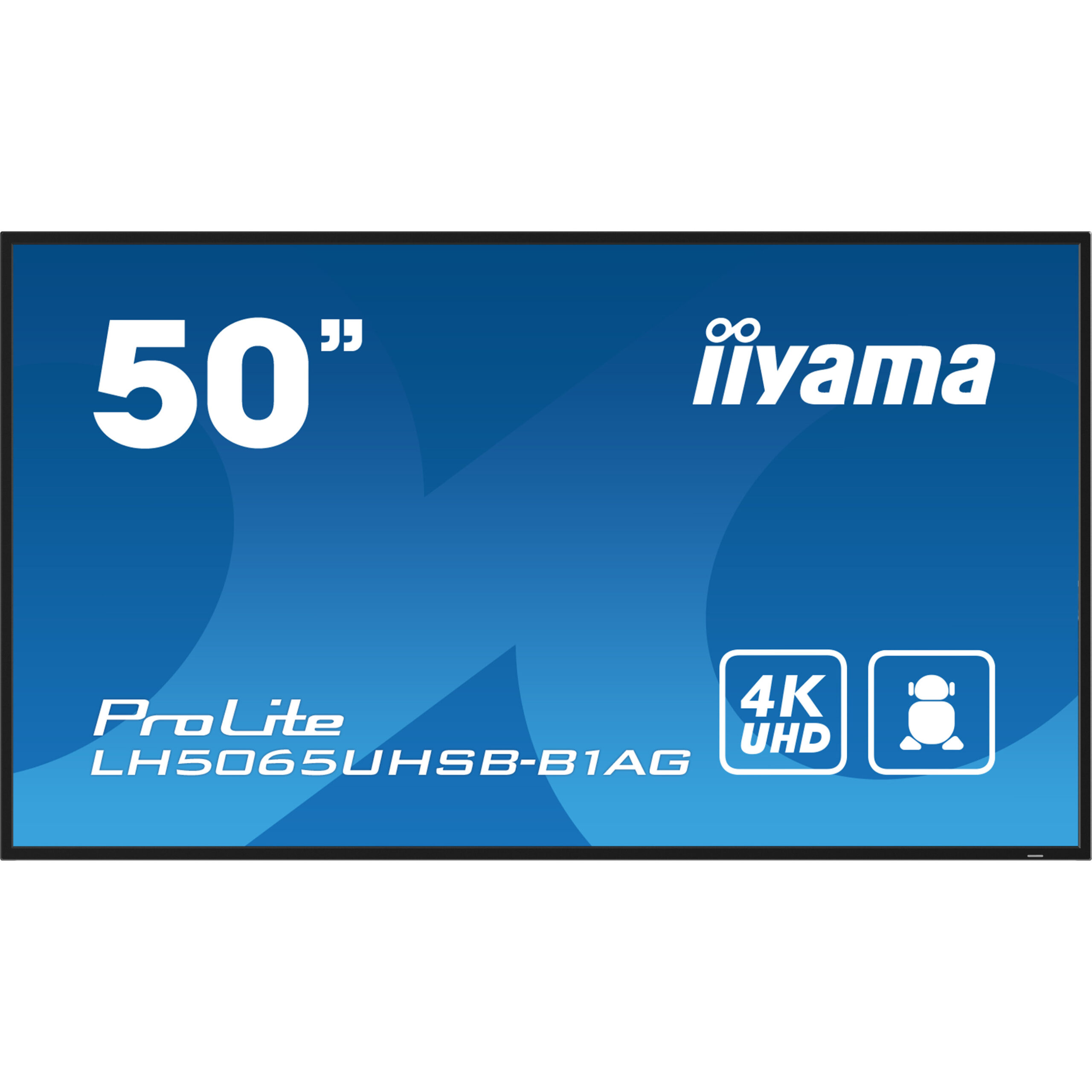 Ekran prezantues iiyama ProLite LH5065UHSB-B1AG / 50" / 4K UHD VA LCD / 60 Hz / 9.5 ms / HDMI + DP + LAN + WIFI + Speaker - Zezë - Figura 2