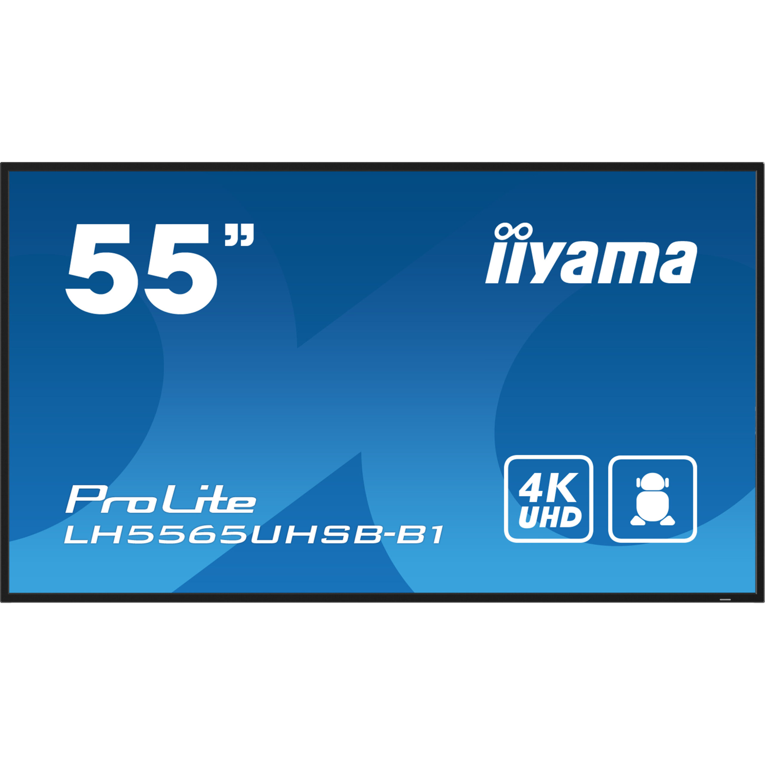 Ekran prezantues iiyama ProLite LH5565UHSB-B1 / 55" / 4K UHD IPS LED / 60 Hz / 8 ms / HDMI + DsiplayPort + USB - Zezë - Figura 2