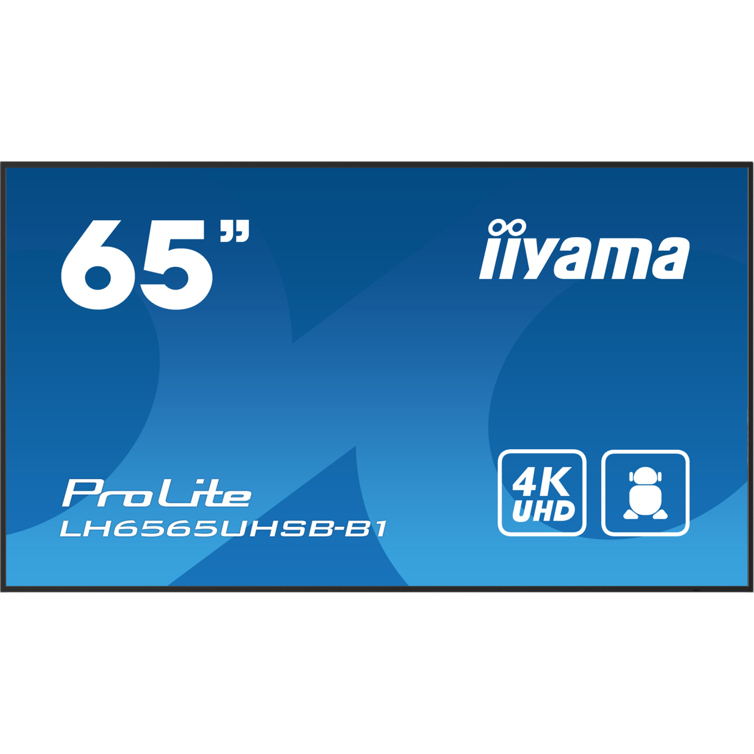 Ekran prezantues iiyama ProLite LH6565UHSB-B1 / 65" / 4K Ultra HD IPS LED / 60 Hz / 8 ms / HDMI + DisplayPort + USB - Zezë - Figura 2