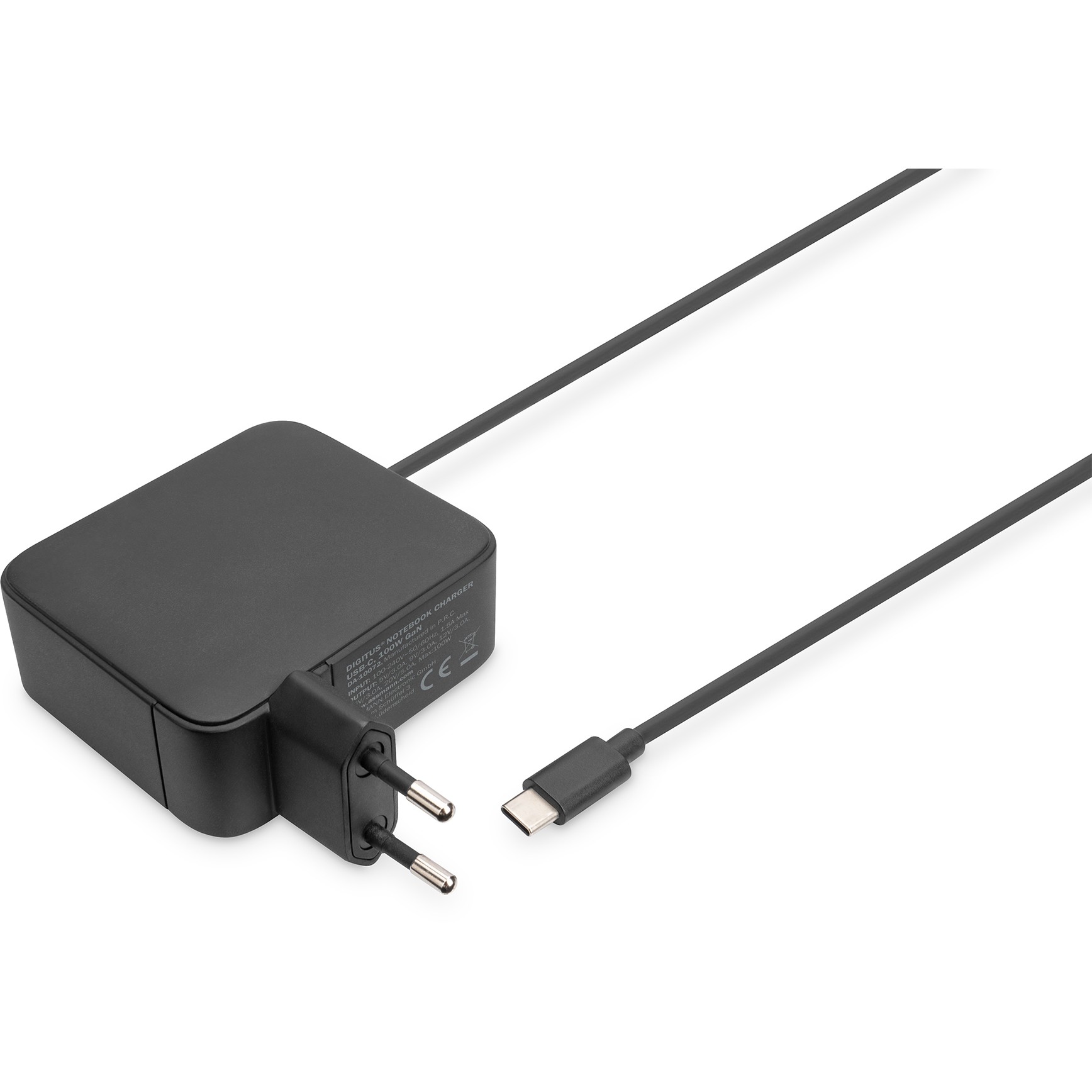Adapter për Laptop Digitus Universal / USB-C / 100W PD3.0 / Kabllo 1.2m / I zi