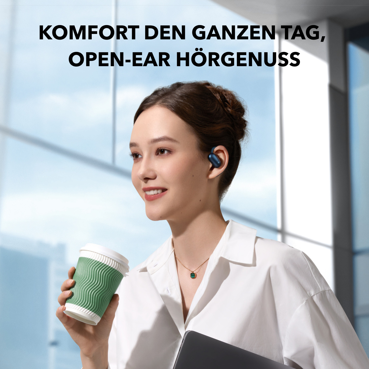 Kufje pa kabllo Anker Soundcore AeroFit 2 True Wireless In-Ear Headphones – Blu - Figura 2