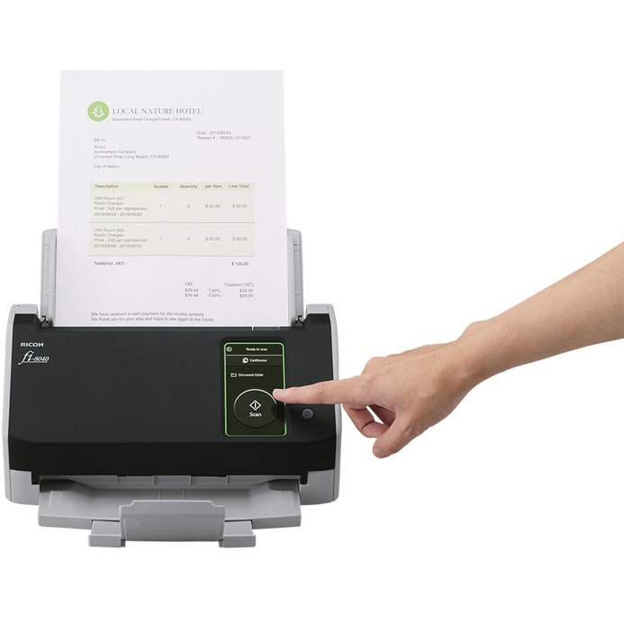 Skaner Ricoh fi-8040 – Document Scanner / 40 ppm / ADF / Duplex / LAN/USB 3.2 - Figura 2