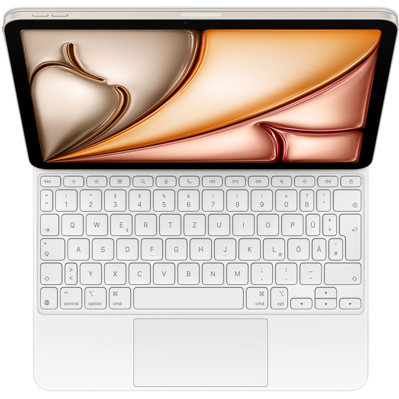 Apple Magic Keyboard për iPad Air 11" M3 / German Layout - Bardhë - Figura 2