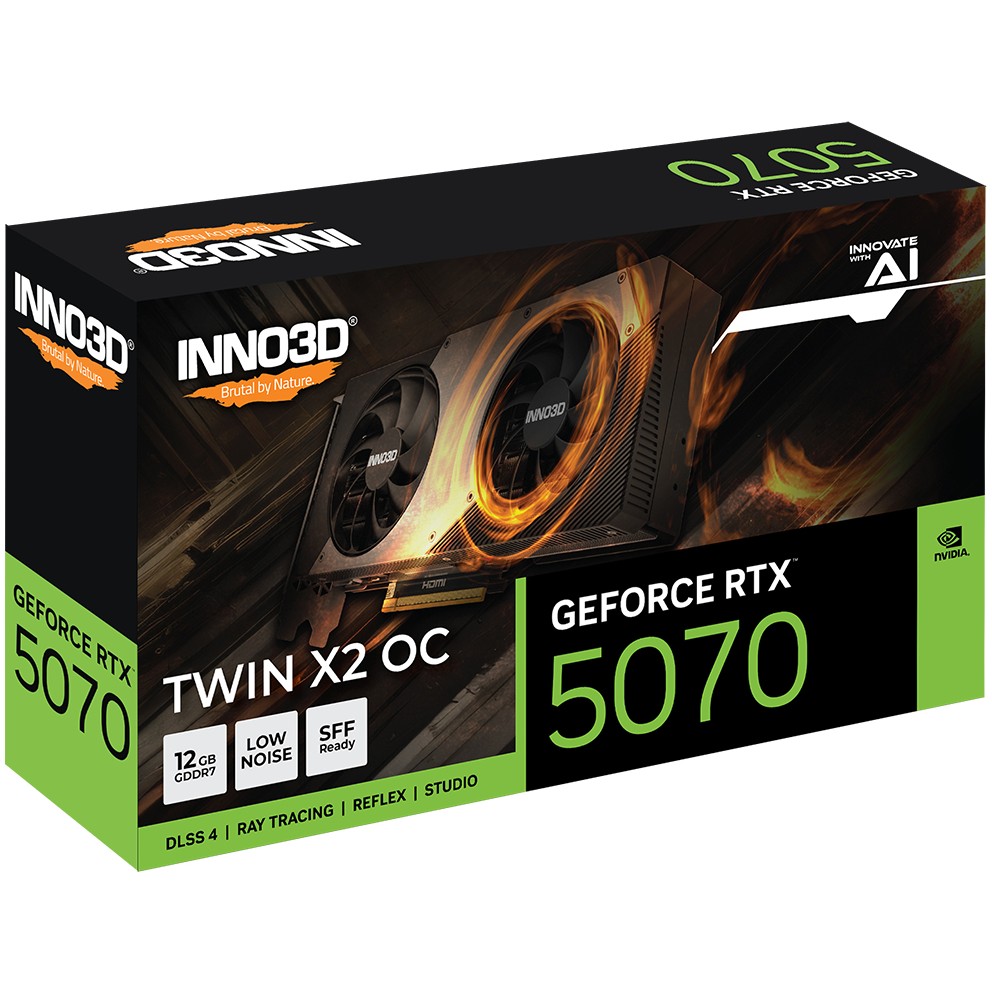 Kartelë grafike Inno3D Twin X2 RTX 5070 12GB OC GDDR7 - Figura 2