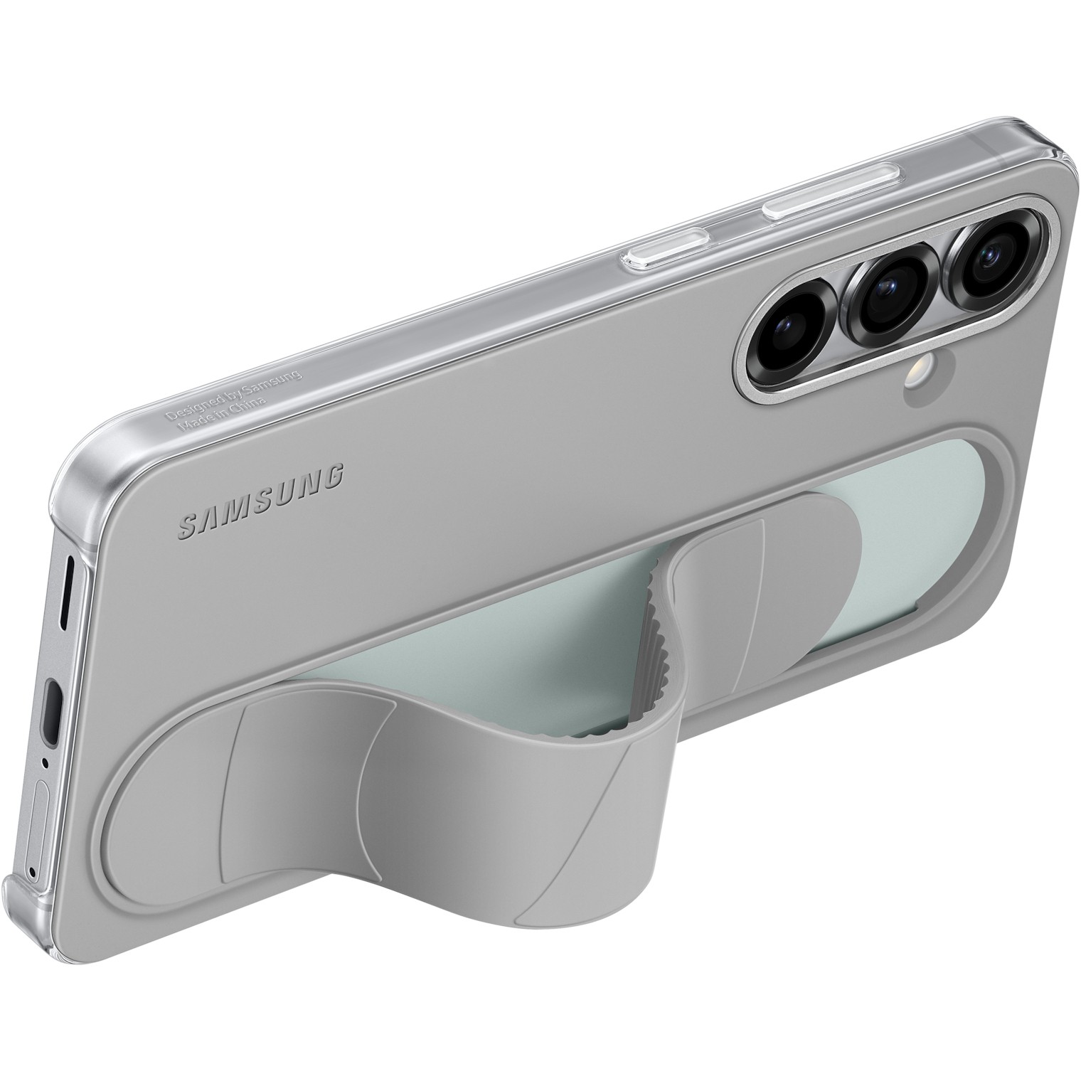 Aksesorë për telefon Samsung / Standing Grip Case / Galaxy S25 - Gri - Figura 5