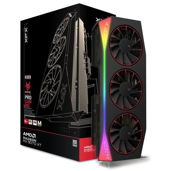 Kartelë Grafike AMD RX 9070 XT 16GB XFX Mercury Magnetic Air Gaming RGB OC GDDR6 3 Fan - Figura 5