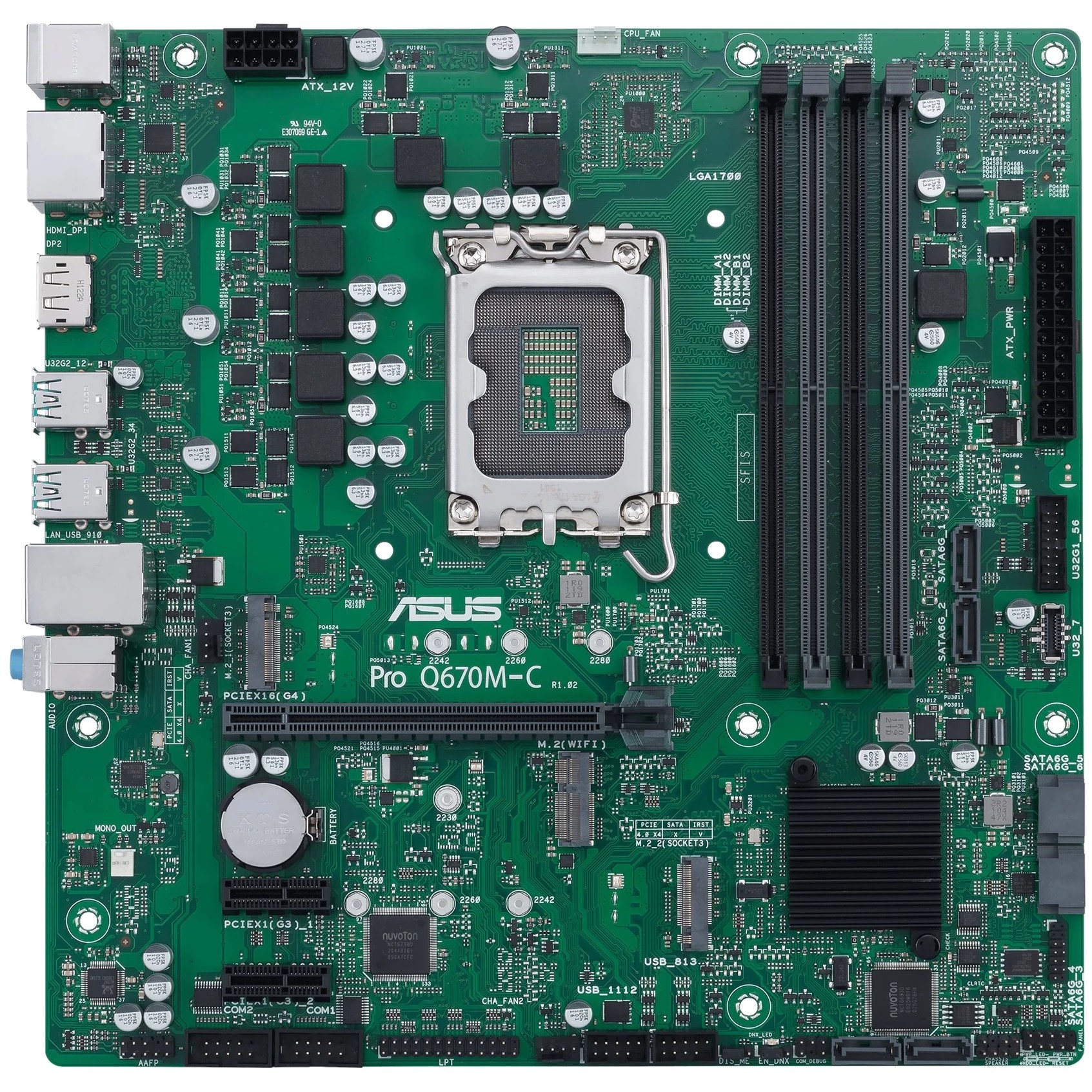 Pllakë Amë MB Intel 1700 ASUS PRO Q670M-C-CSM / LGA 1700 / DDR5