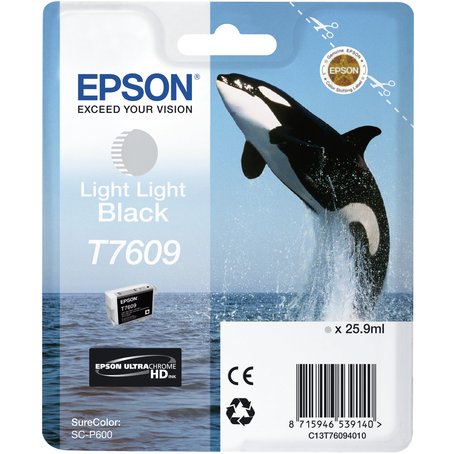 INK Epson C13T76094010 Kapacitet standard sipas ISO/IEC 24711- Zezë e hapur