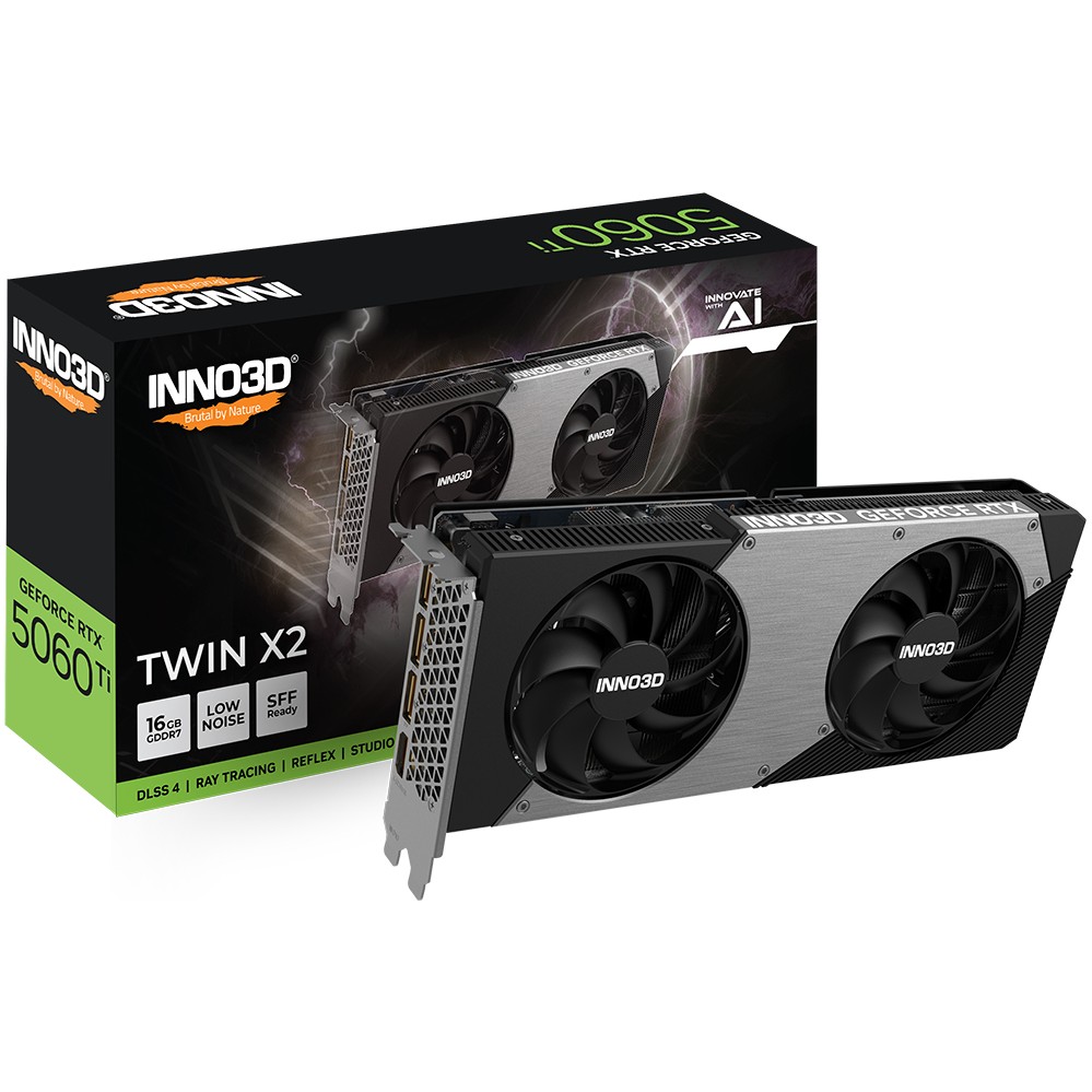 Kartelë Grafike NVIDIA GPU RTX 5060 Ti 16GB GDDR7 Inno 3DTwin X2 - Figura 3