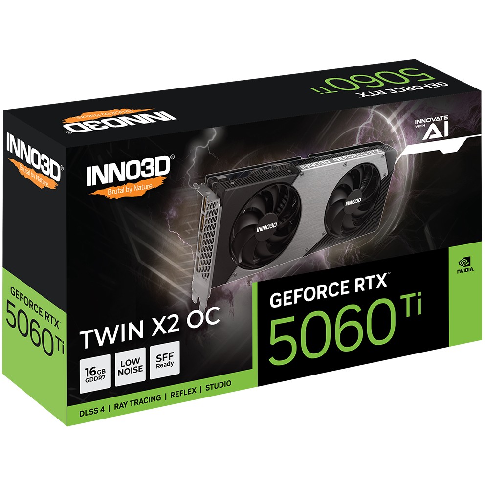 Kartelë Grafike NVIDIA RTX 5060 Ti 16GB GDDR7 Inno3D Twin X2 OC - Figura 2