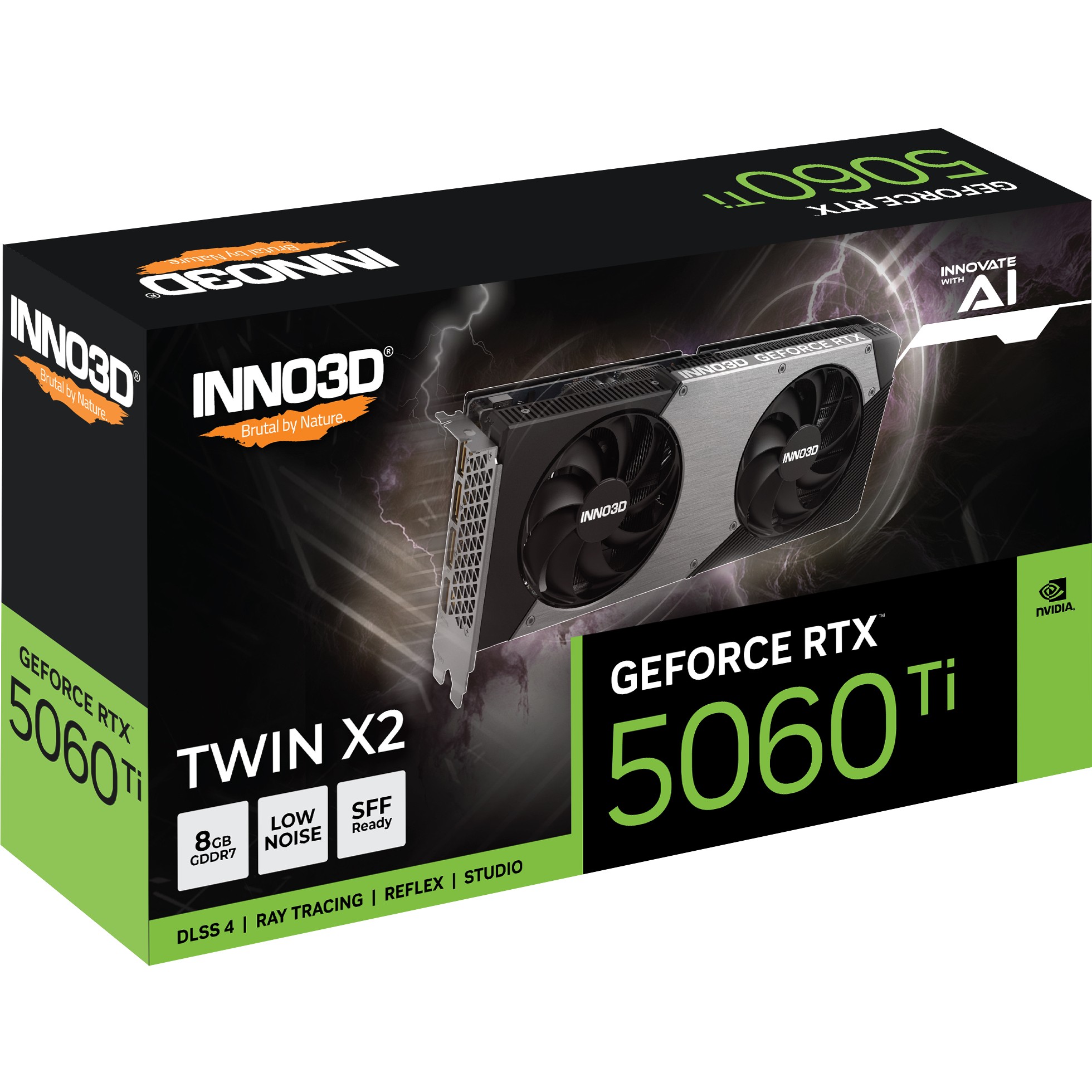 Kartelë Grafike Nvidia RTX 5060 Ti 8GB Inno3D Twin X2 GDDR7 - Figura 2