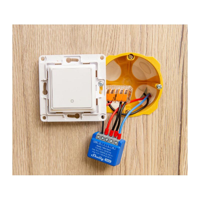 Smart Relay Switch Shelly 1 Mini Gen4 / 1-Channel / 8A / WLAN & Bluetooth - Figura 2