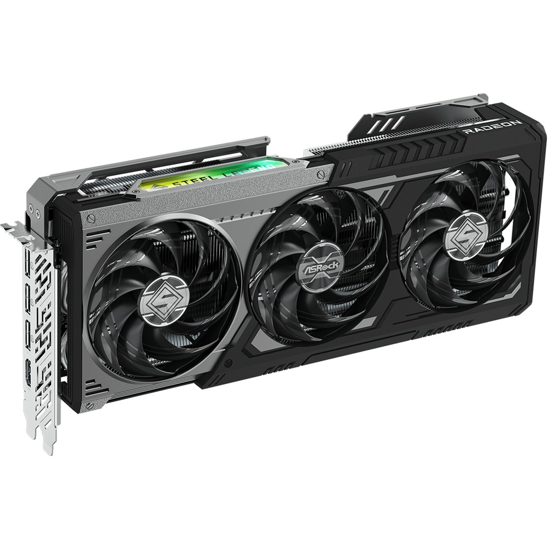 Kartelë Grafike AMD RX 9070XT 16GB ASRock Radeon Steel Legend Dark 3Fan - Figura 2
