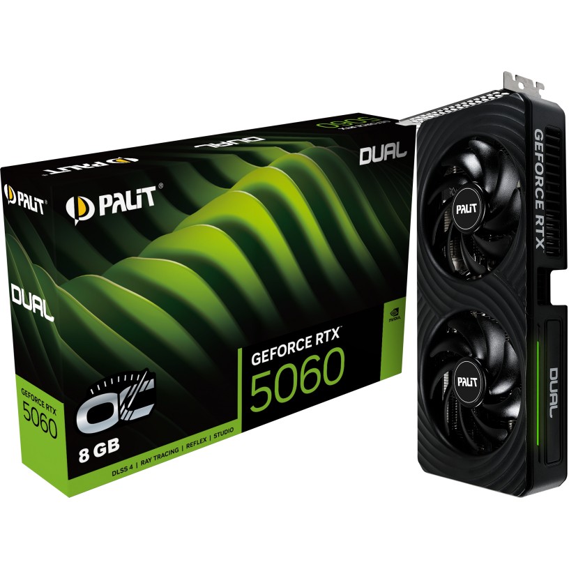 Kartelë Grafike NVIDIA RTX 5060 8GB GDDR7 Palit Dual OC - Figura 3