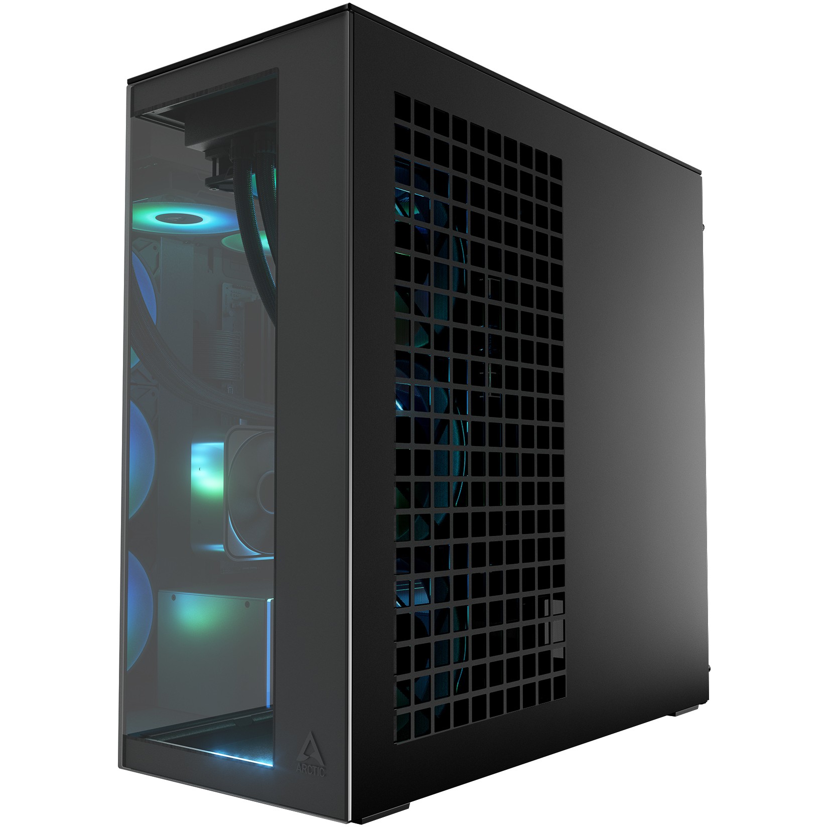 Kasë Tower Arctic Xtender TG / Mirror Window, GPU Vertical Mount – Zezë - Figura 5