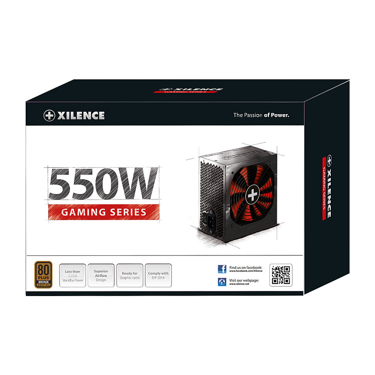 Furnizues Energjie Gaming Xilence XP550R10 / 550W / ATX 2.4 / 80 PLUS Bronze - Figura 4