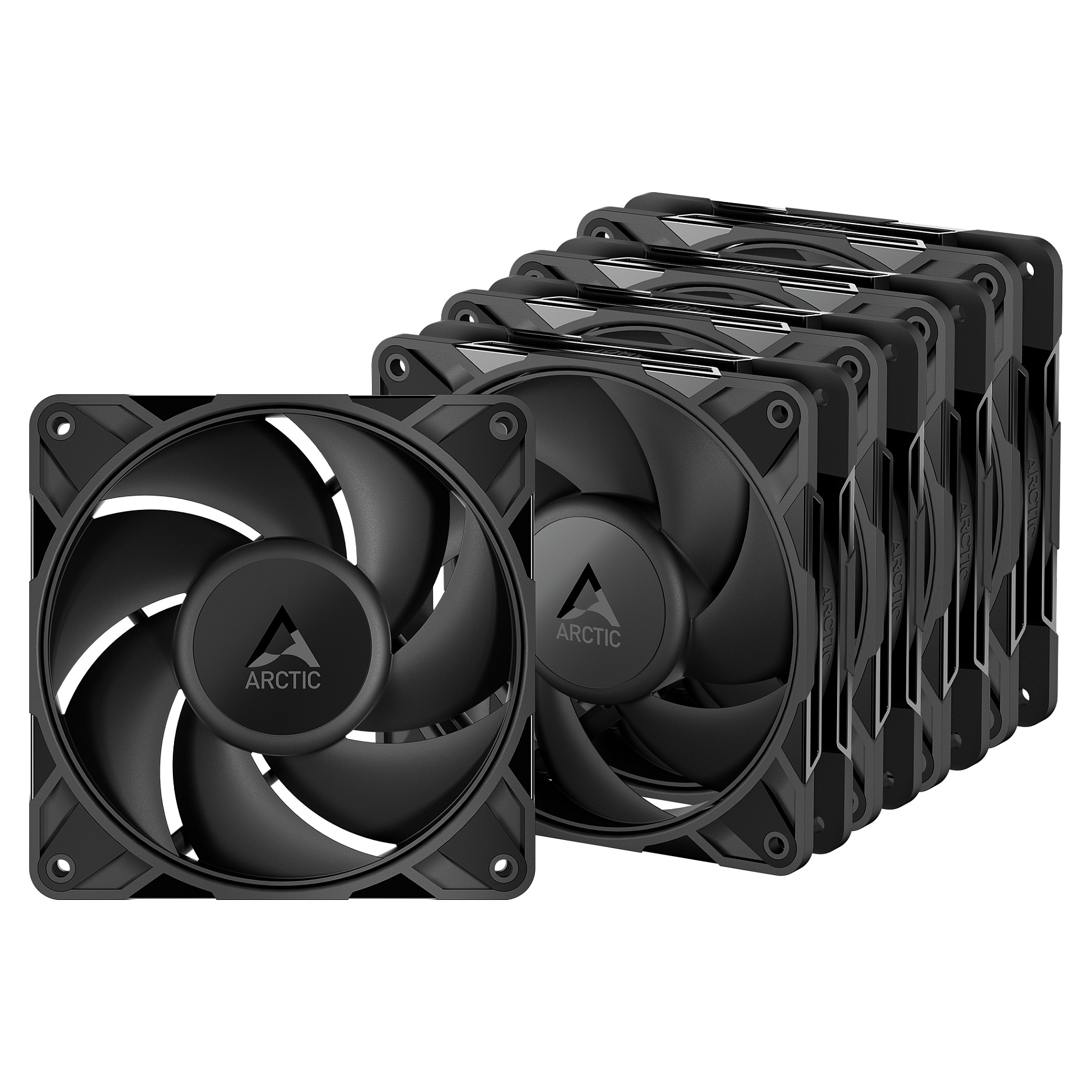 Ftohës për Kasë 120mm ARCTIC P12 Pro PST Case Fan Value Pack / 5-Pack - Zezë