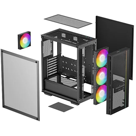 Kasë Deepcool MATREXX 55 Mesh V4 C Mid Tower - Zezë - Figura 4