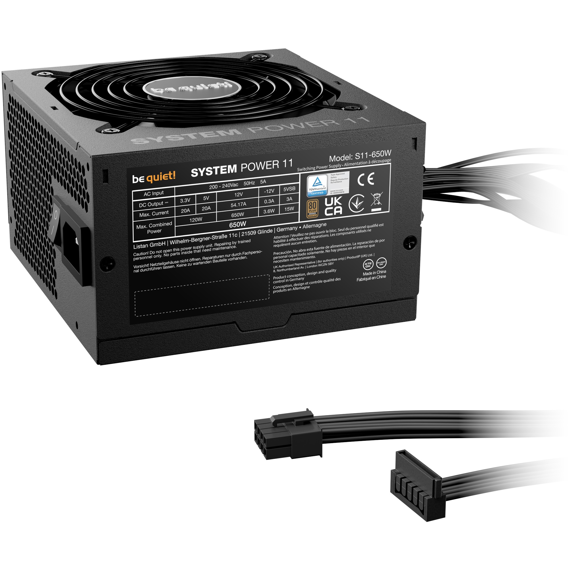 Furnizues Energjie (PSU) 650W be quiet! SYSTEM POWER 11 - Figura 2