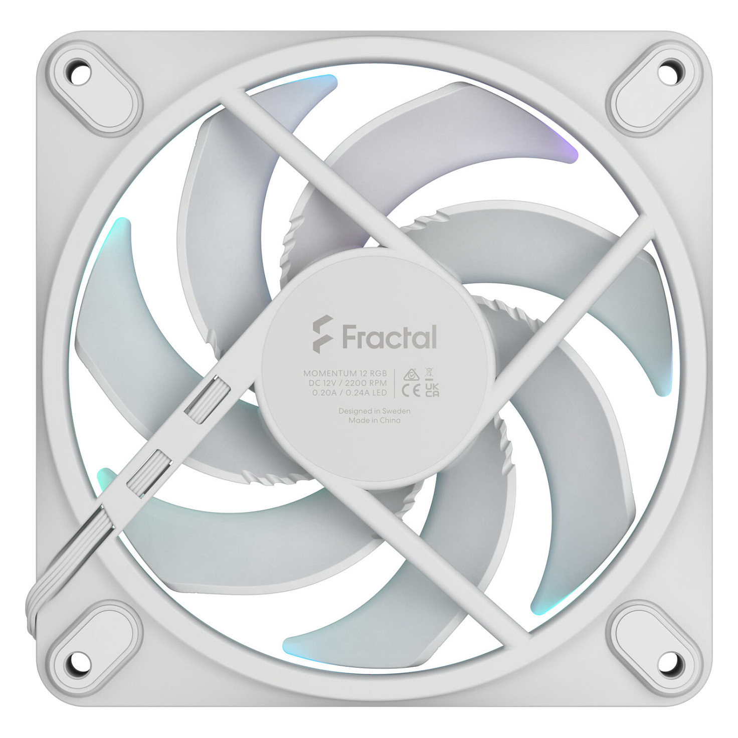Ftohës për Procesor Fractal Design Momentum 12 RGB - Bardhë - Figura 5