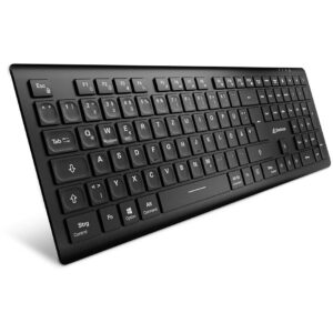 Tastierë Pa kabllo Sharkoon OfficePal K30W / QWERTZ – Zezë