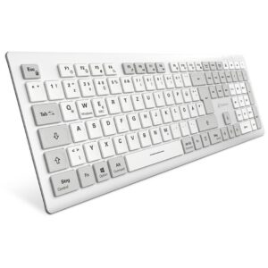 Tastierë Pa kabllo Sharkoon OfficePal K30W / QWERTZ – Bardhë