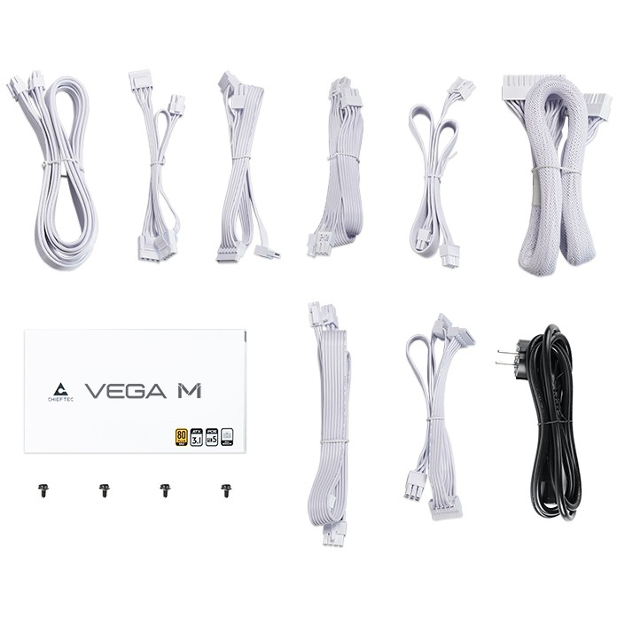 Furnizues Energjie PSU 750W Chieftec Vega M White 80Plus Gold - Figura 4
