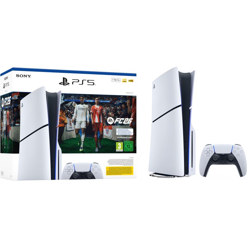 Sony PlayStation 5 Slim DISC FC26 Edition - 1TB - e bardhë - Figura 2