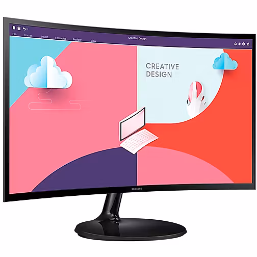 Monitor Samsung S24C364EAU / LS24C364EAUXEN / 24"/ Full HD VA / 75Hz / 4ms / Curved / HDMI+VGA - Zezë - Figura 2