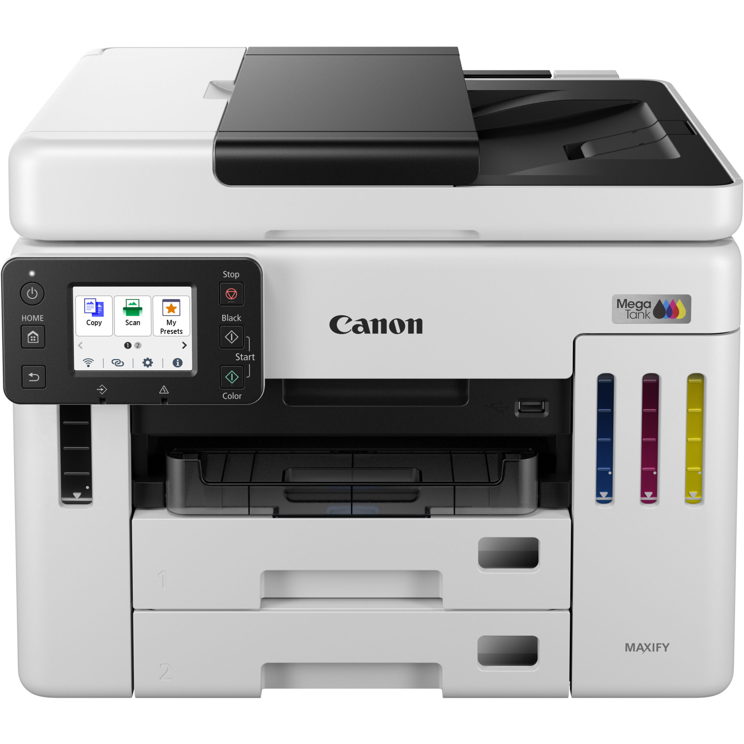 Printer Inkjet Canon MAXIFY GX7150 MegaTank / Color / 4-in-1 - Bardhë / Zezë