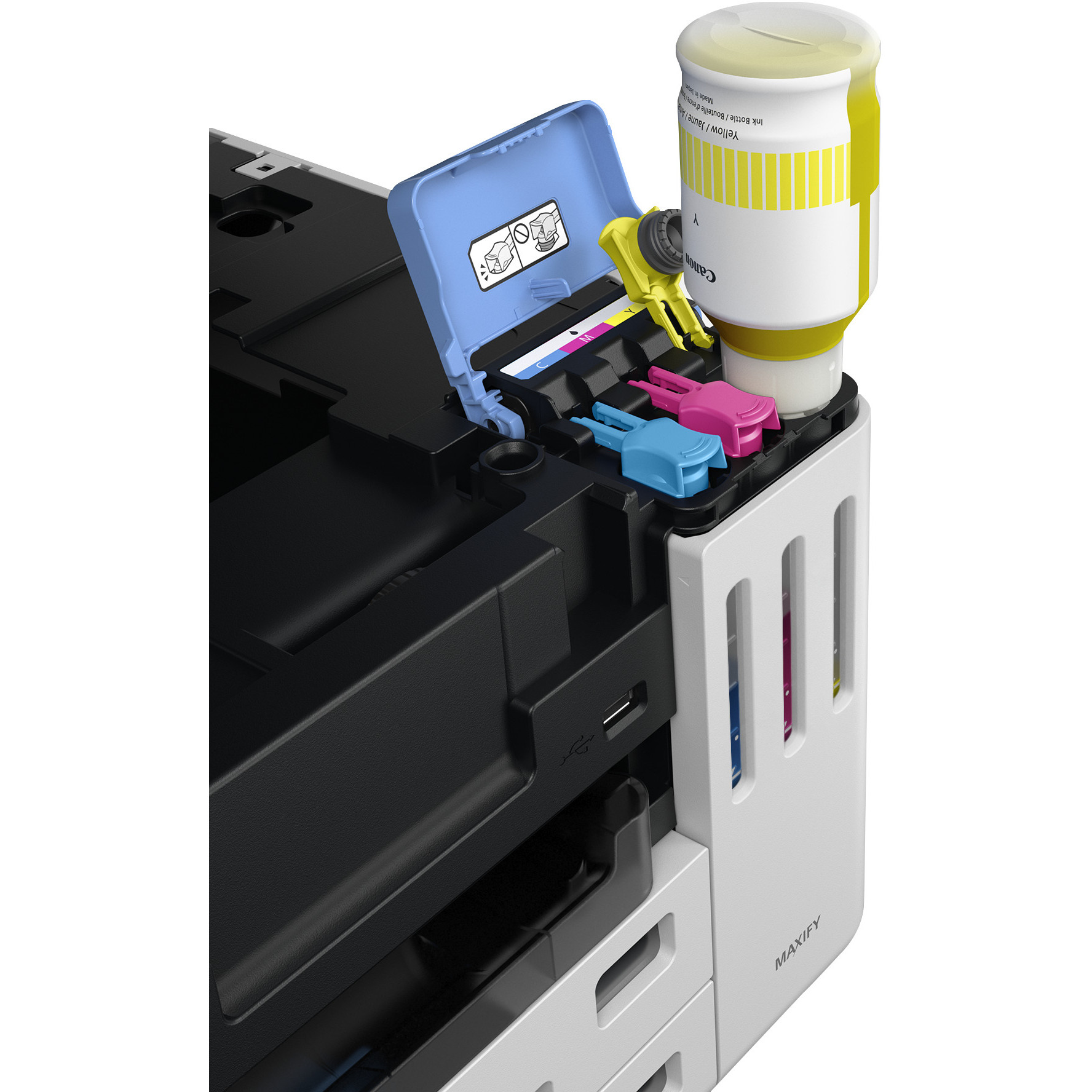 Printer Inkjet Canon MAXIFY GX7150 MegaTank / Color / 4-in-1 - Bardhë / Zezë - Figura 2