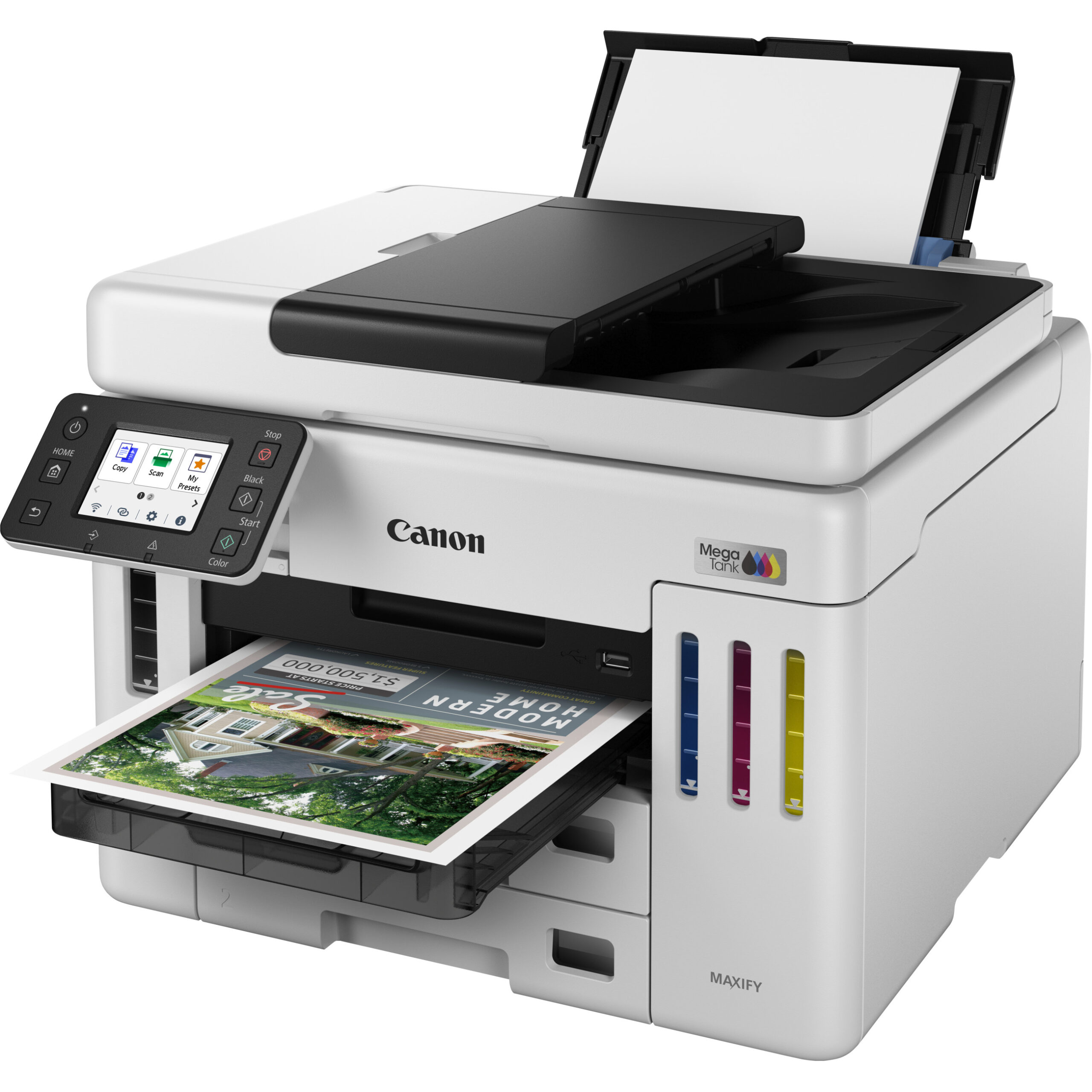 Printer Inkjet Canon MAXIFY GX7150 MegaTank / Color / 4-in-1 - Bardhë / Zezë - Figura 5