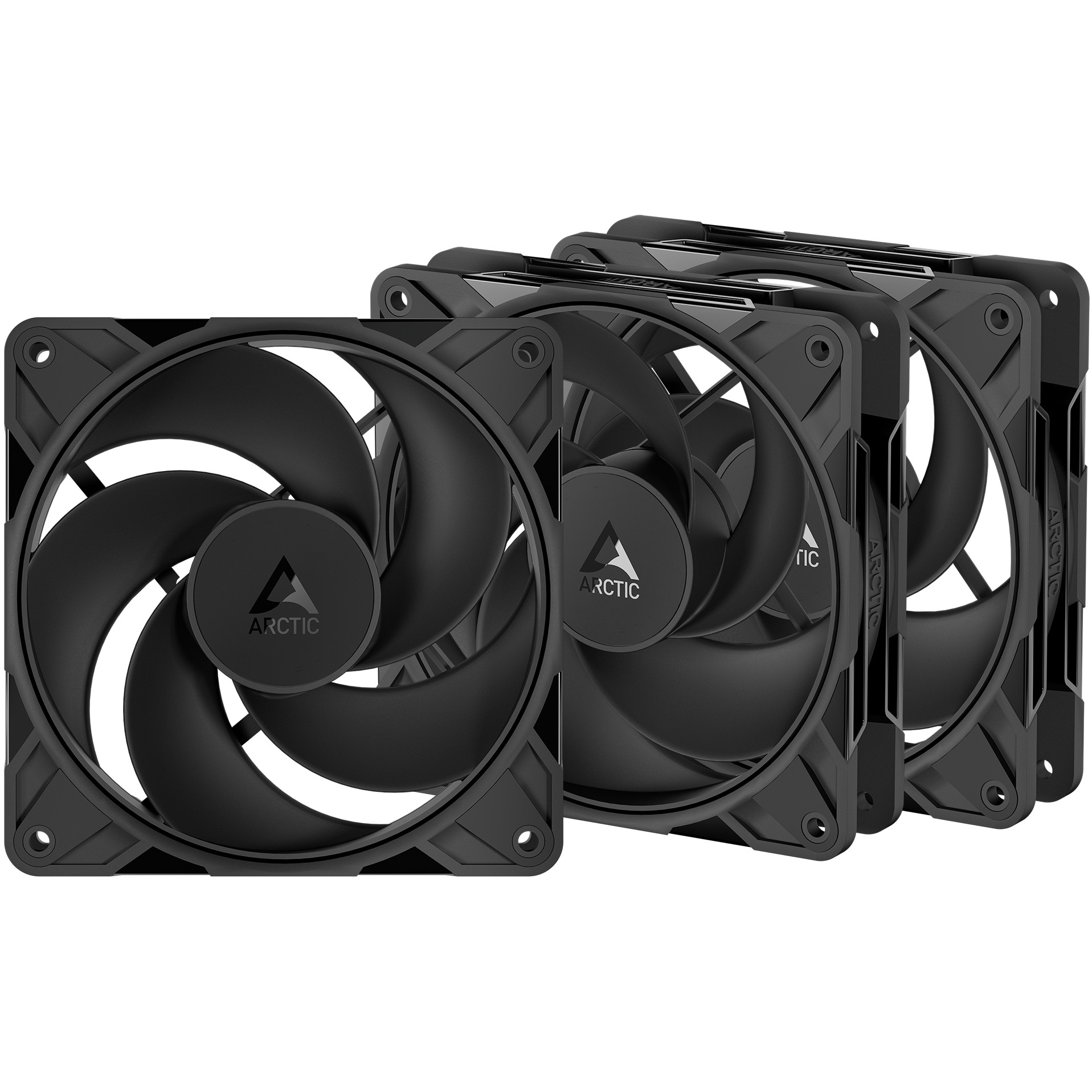 Ftohës për Kasë ARCTIC P14 Pro Reverse PWM / 3-Pack – Zezë