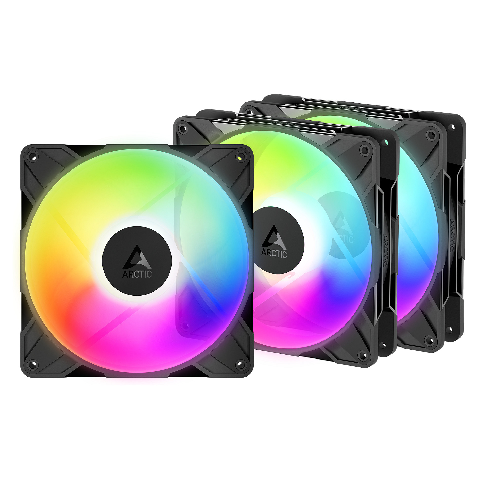 Ftohës për Kasë ARCTIC P14 Pro Reverse PWM / A-RGB / 3 Pack - Zezë