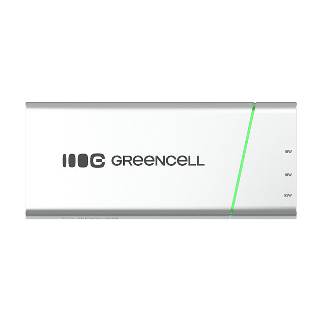 Powerbank Green Cell PowerPlay Ultra / 20800mAh / 65W / 1×USB‑A + 2×USB‑C PD - Argjend - Figura 5