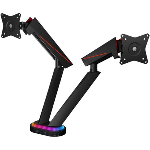 Mbajtëse për Monitor Gaming TFTZ Icy Box / 32 Inch / USB 3.0 / Media-Hub / RGB / E zezë - Figura 3
