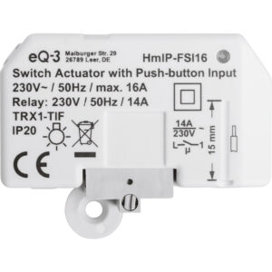 Homematic IP Schaltaktor mit Tastereingang – Unterputz