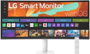 Monitor LG 34U601SA-W / 34"/ Dual WQHD / LCD / Curved / 100Hz / 5ms / USB + HDMI - Bardhë