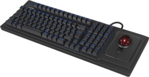 Tastierë me kabllo KeySonic KSK‑8202ELU‑T / Trackball / QWERTY / UK Language - Zezë