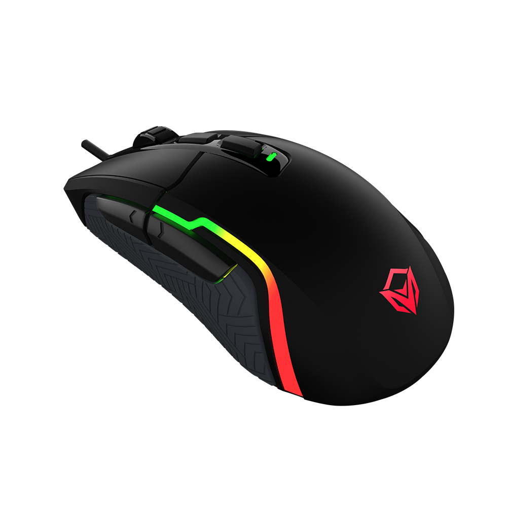Maus Gaming Meetion G3360 Posedion Seven-stage / 200~12000 DPI / Butona 6+1 / RGB / USB / e zezë