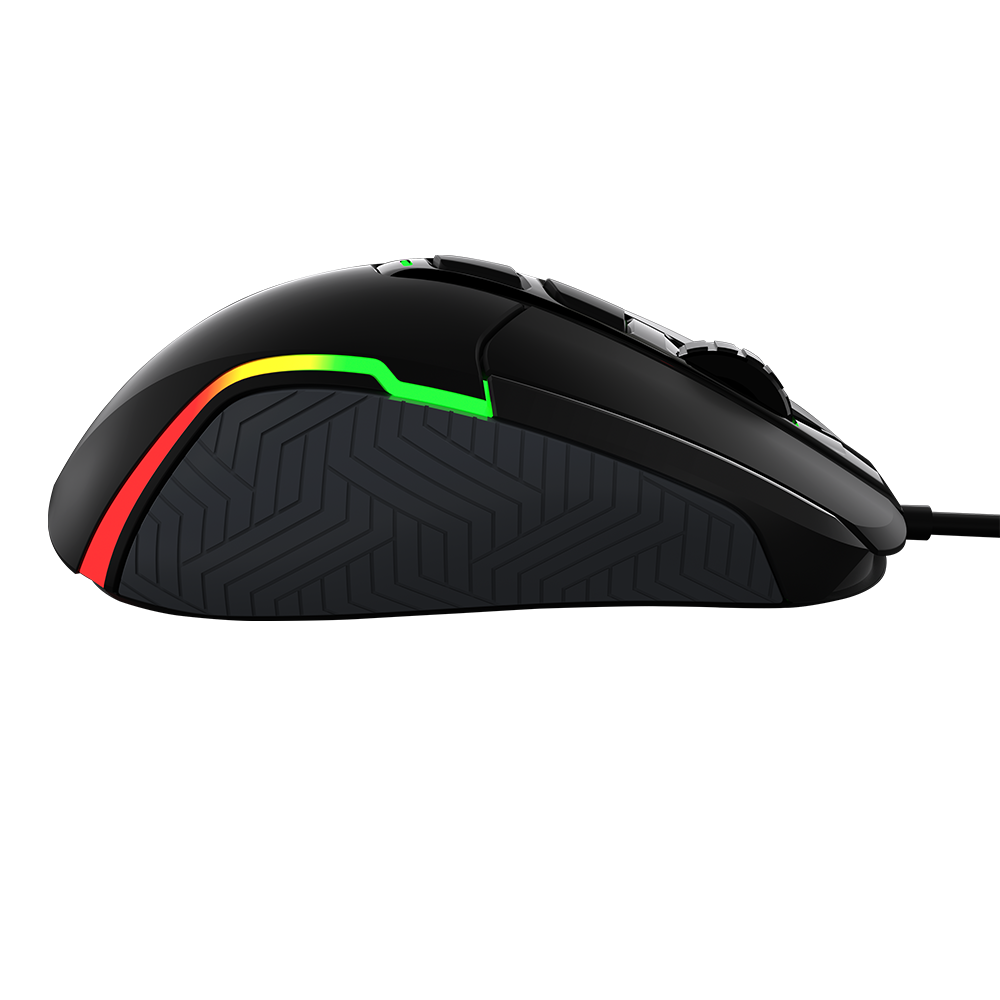 Maus Gaming Meetion G3360 Posedion Seven-stage / 200~12000 DPI / Butona 6+1 / RGB / USB / e zezë - Figura 3